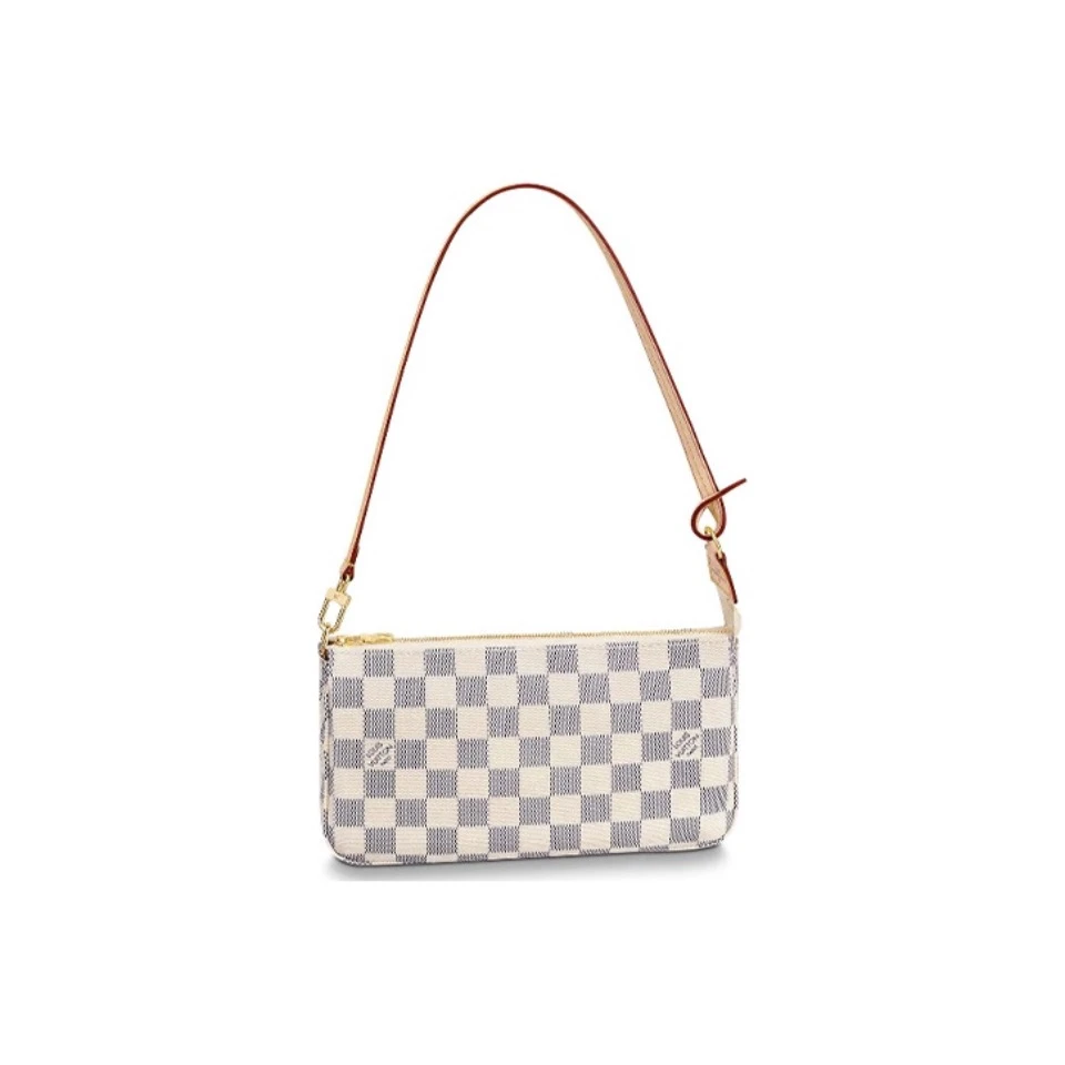 99新 LouisVuitton/路易威登 大麻将白色棋盘格