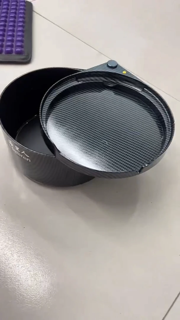 海里人碳纤维螺纹食盒    黑色