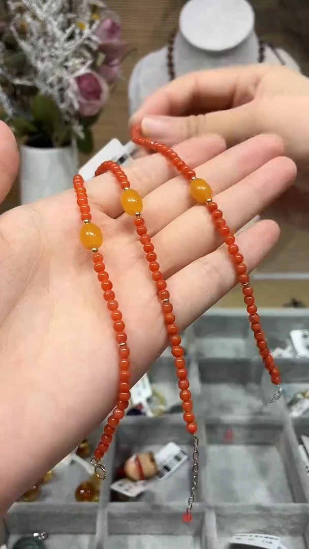 手链未镶嵌南红玛瑙南红蜜蜡手链