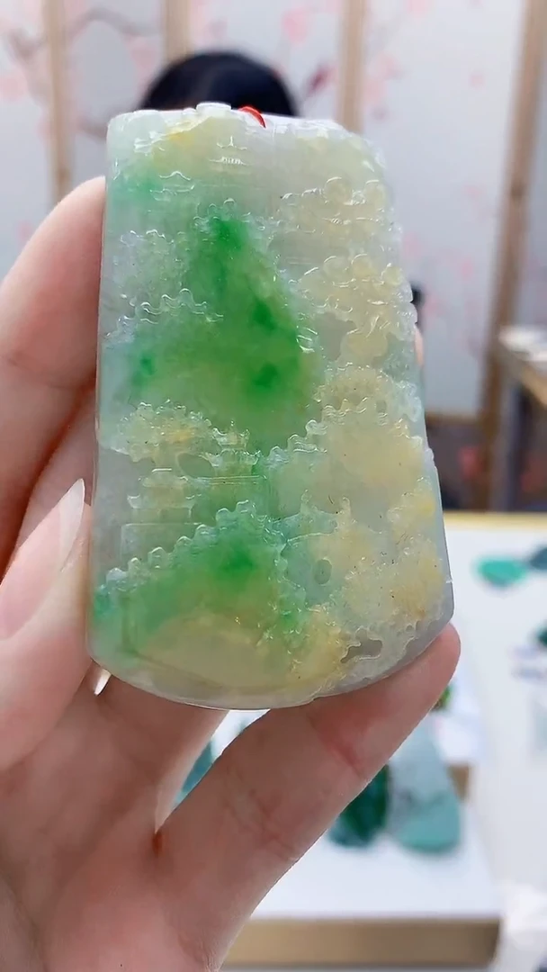 未镶嵌定制翡翠4852ry-毛货挂件51