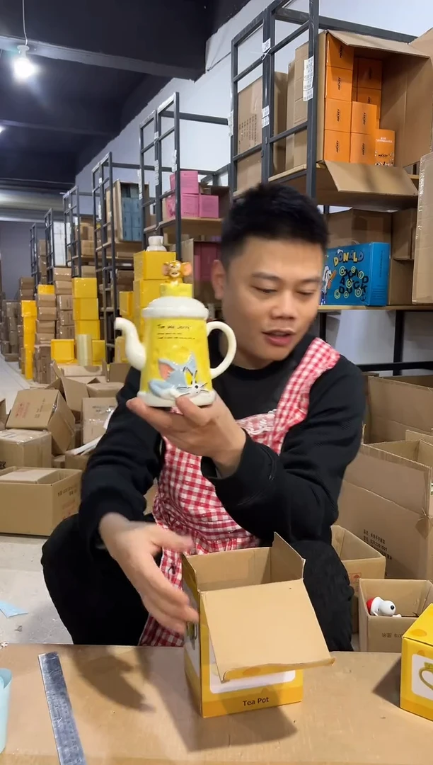 【闪购商品】杯原盒猫和老鼠奶酪茶壶