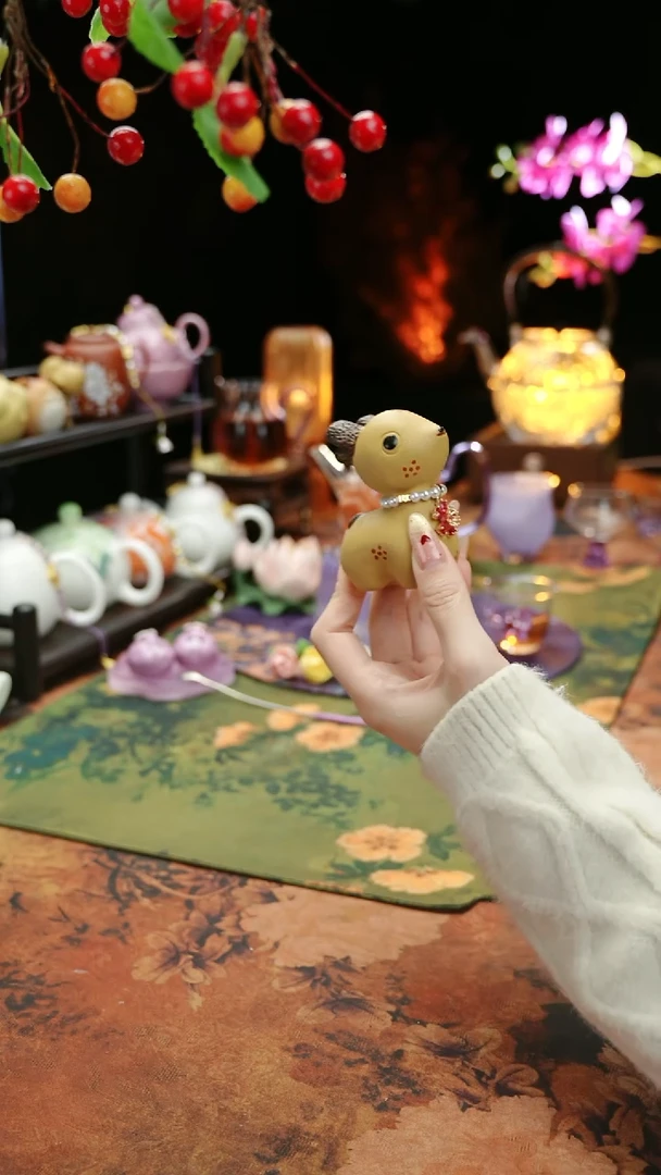 【闪购商品】一鹿有你紫砂茶宠摆件+链子