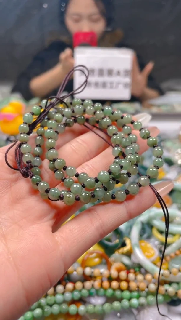 【闪购商品】翡翠颈饰未镶嵌5-6MM/C/翡翠A货一图一物