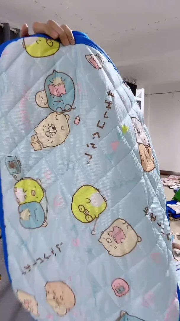 43*63 一对 涤枕垫 蓝色角落