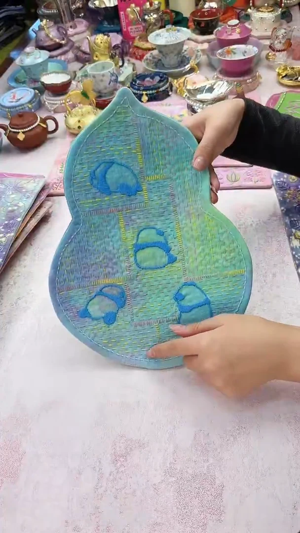 65孤品福利不退换 刺子绣茶席