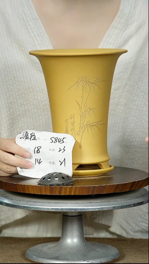 紫砂花盆845+Z紫砂花盆紫砂
