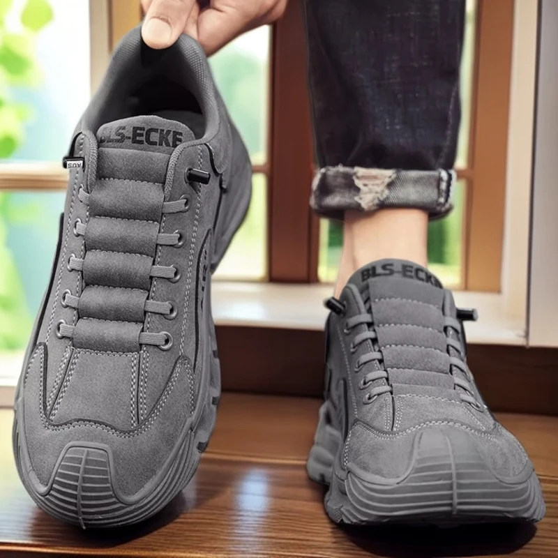 春夏季新款男鞋运动纯色日常百搭简约休闲潮流鞋男款防水男士