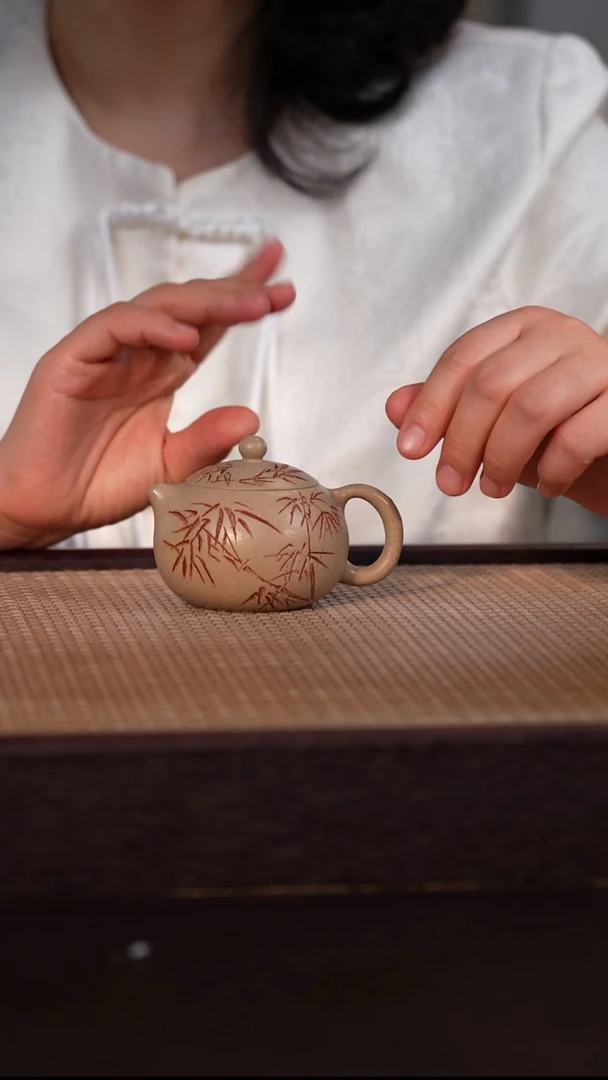 茶壶紫砂白玉段 100cc