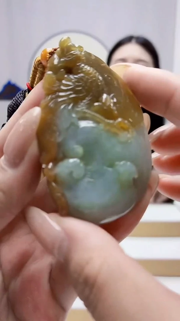 未镶嵌定制翡翠4812MM-毛货挂件23