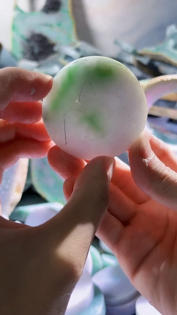 翡翠裸石缅甸翡翠A货文6752