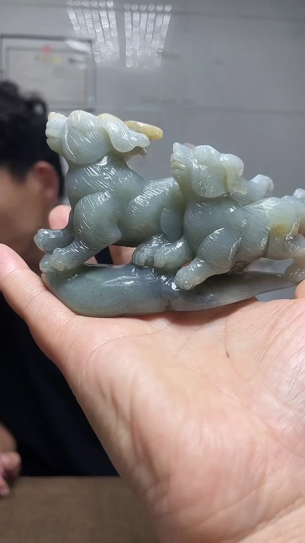 和田玉未镶嵌摆件1