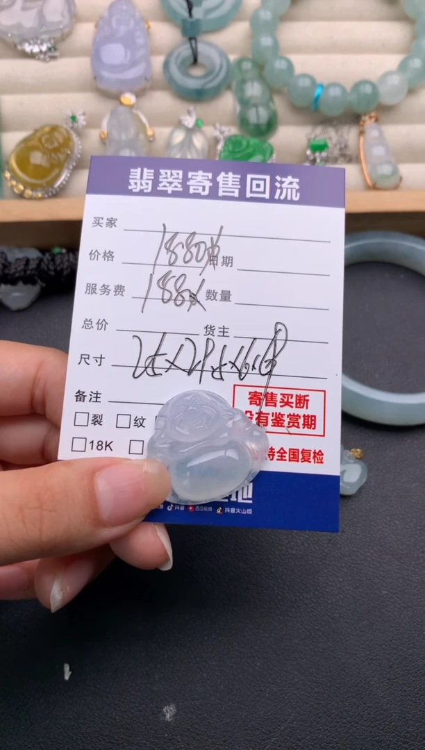 翡翠未镶嵌颈饰10138016