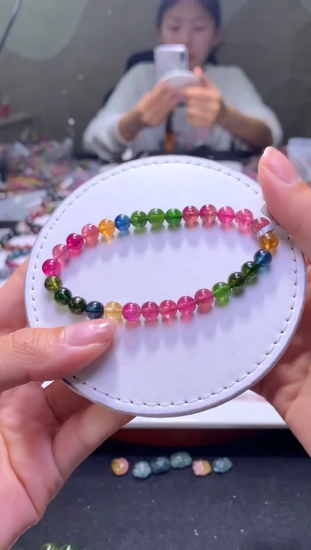 未镶嵌手串碧玺A101【天然碧玺】