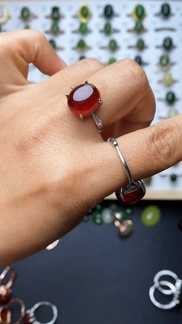 【闪购商品】石榴石戒指未镶嵌1