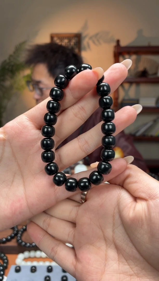 未镶嵌手串和田玉~*黑9-10老