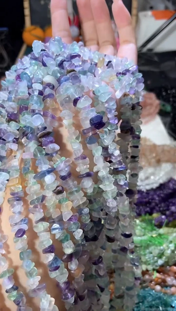 水晶珠宝半成品未镶嵌浅萤