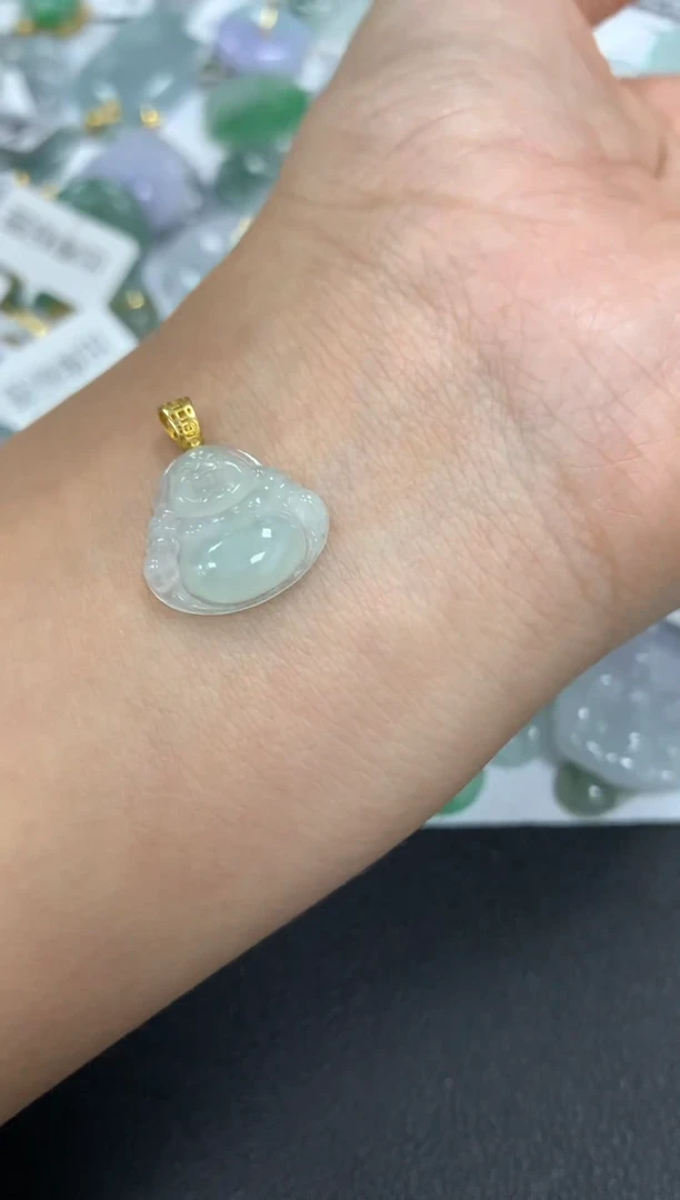 颈饰银S925镶嵌翡翠a货假一赔三支持复检百元上9元证书费自理