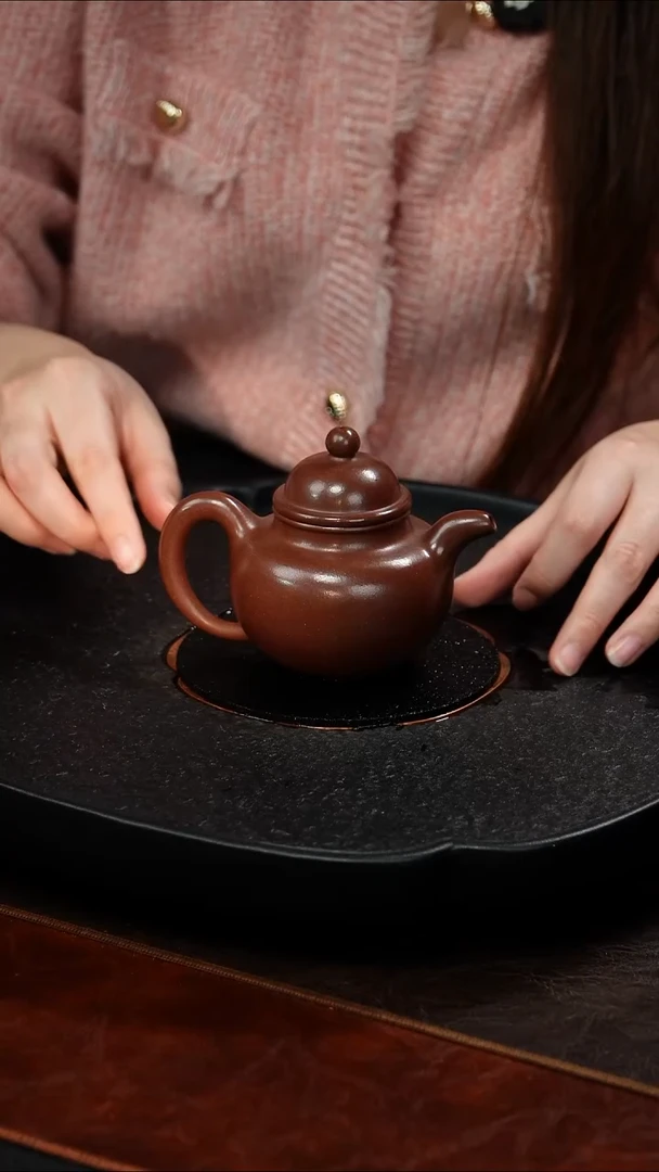 茶壶紫砂蒋敏杰 掇球35 底槽清 180毫升