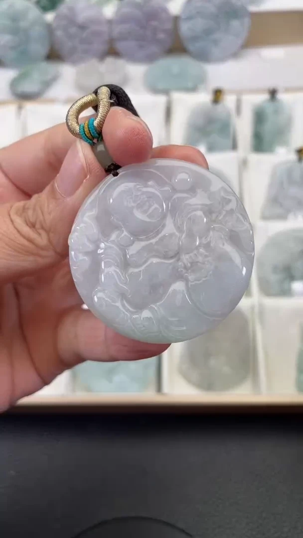 颈饰未镶嵌翡翠天然缅甸翡翠A货467