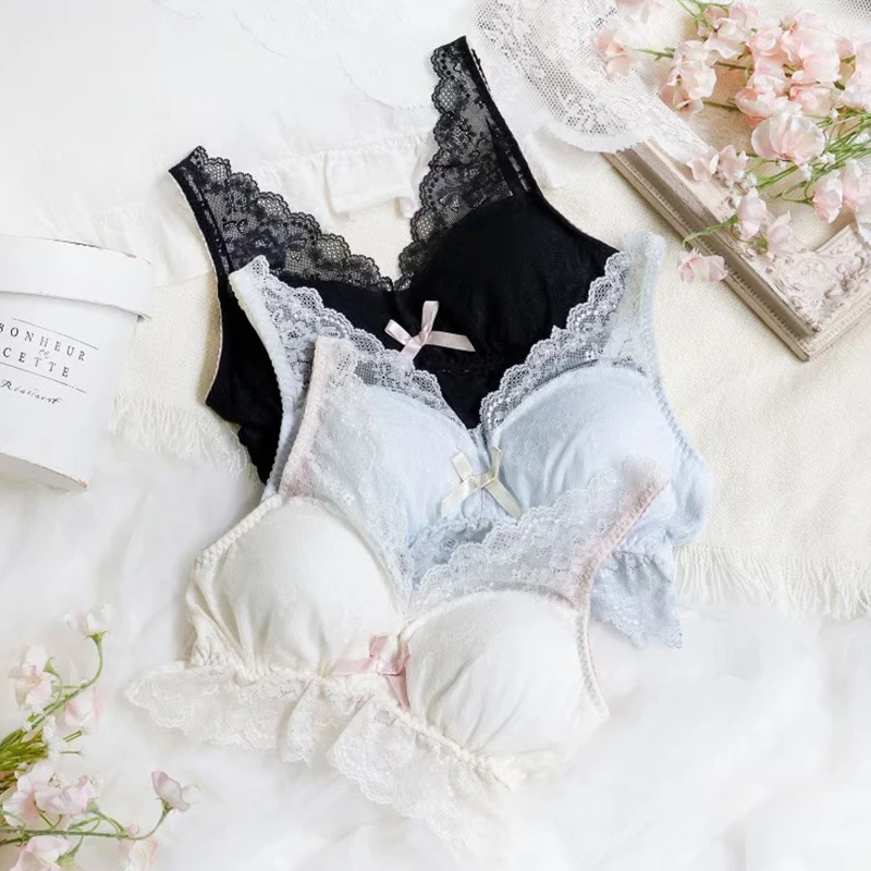 优丽娜娜无钢圈文胸女聚拢夜间养胸睡眠内衣防外扩大胸显小914