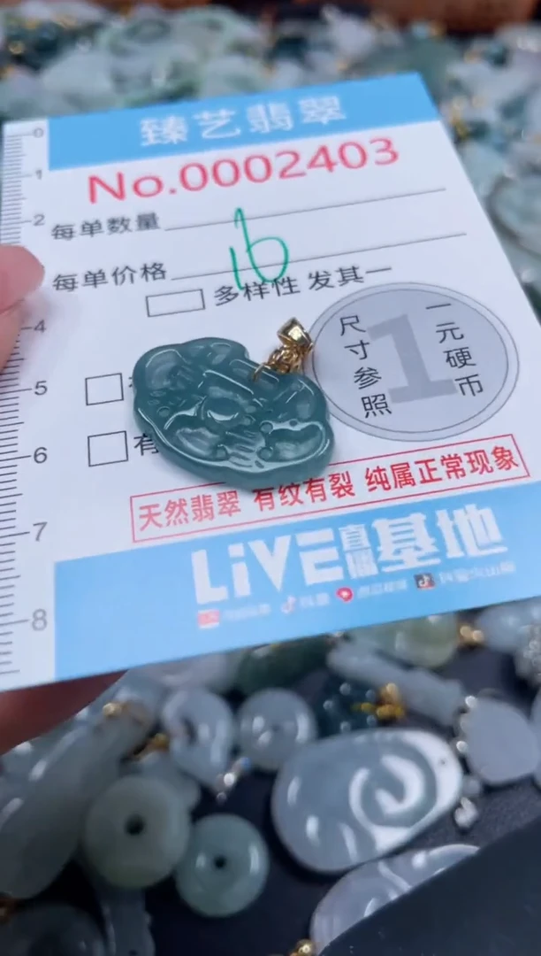 颈饰未镶嵌翡翠2403