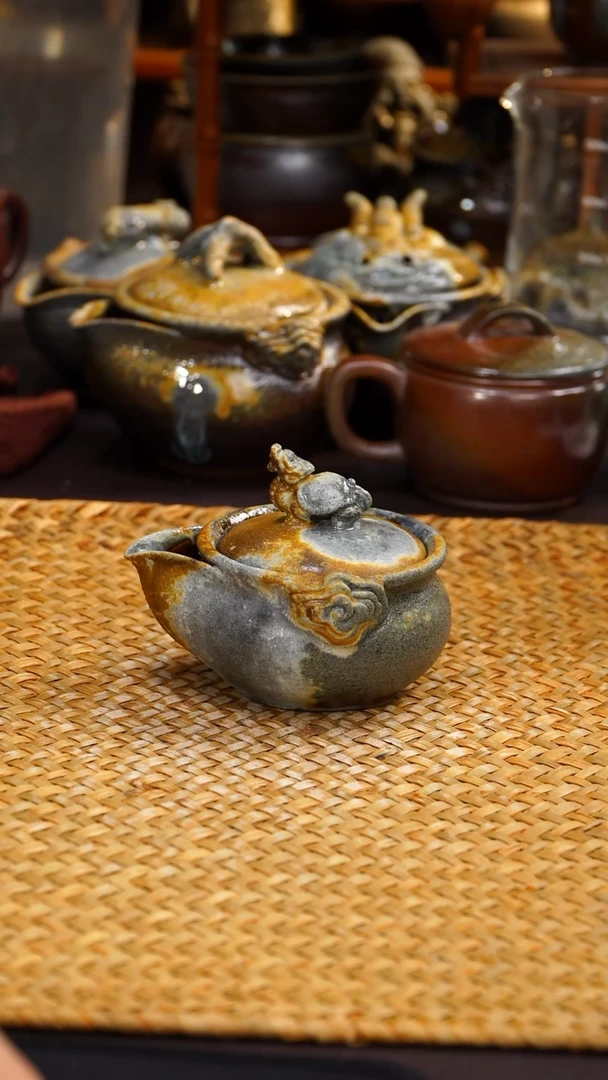 茶壶紫砂云*纯自然紫砂柴烧