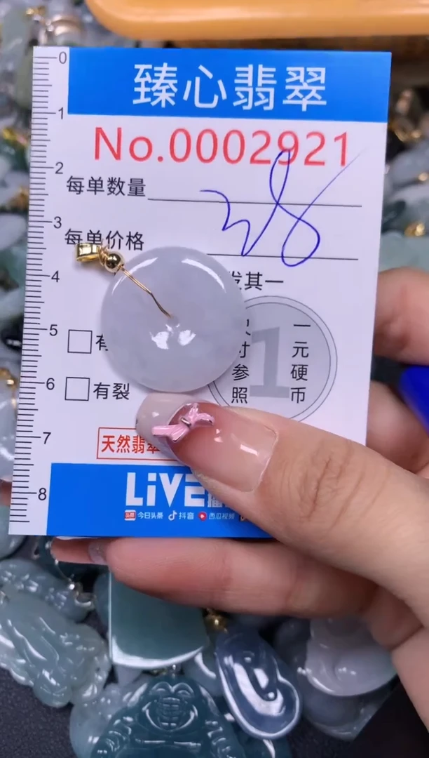 【闪购商品】翡翠颈饰未镶嵌含绳0002921