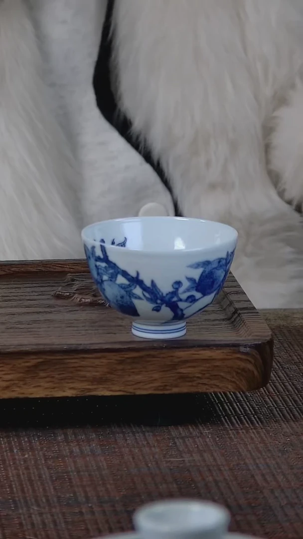 【闪购商品】折葵非器手工手绘福桃鸡心杯