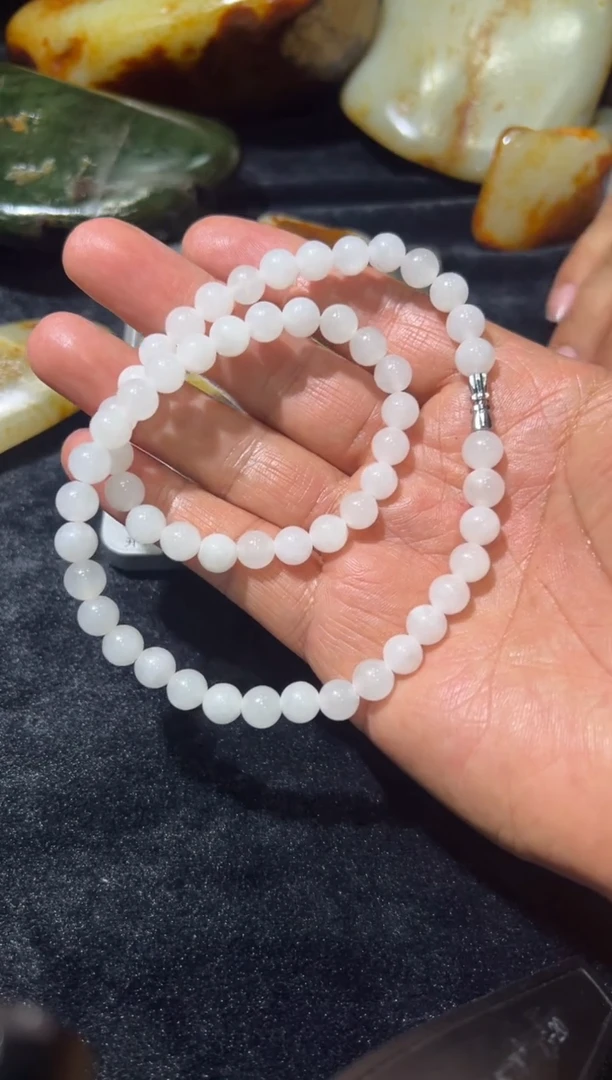 和田玉未镶嵌颈饰新疆和田玉项链