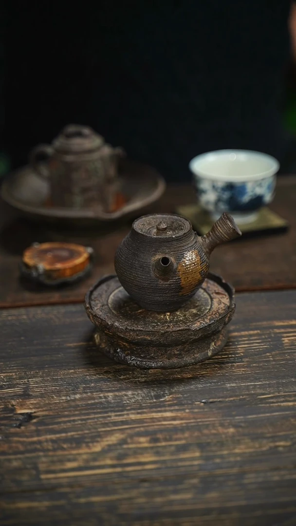 全手工制作 南蛮 侧把壶  120cc