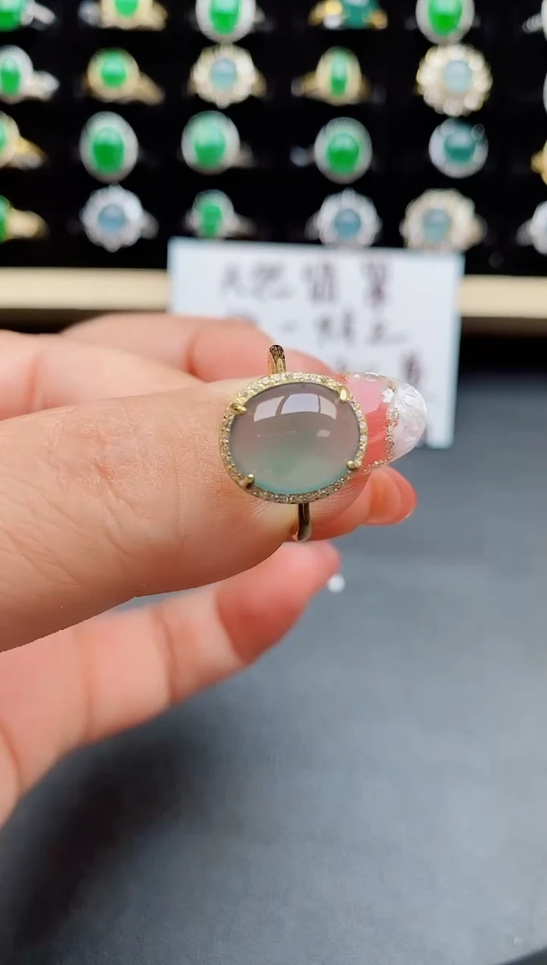【闪购商品】翡翠戒指银S925镶嵌11111