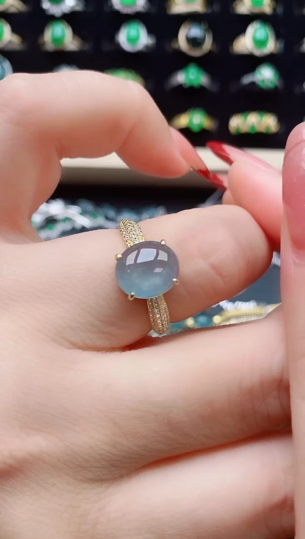 【闪购商品】翡翠戒指银S925镶嵌321321