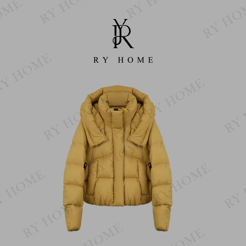 【老贾私服】90白鸭绒~零重力连帽短款羽绒服244YF1258