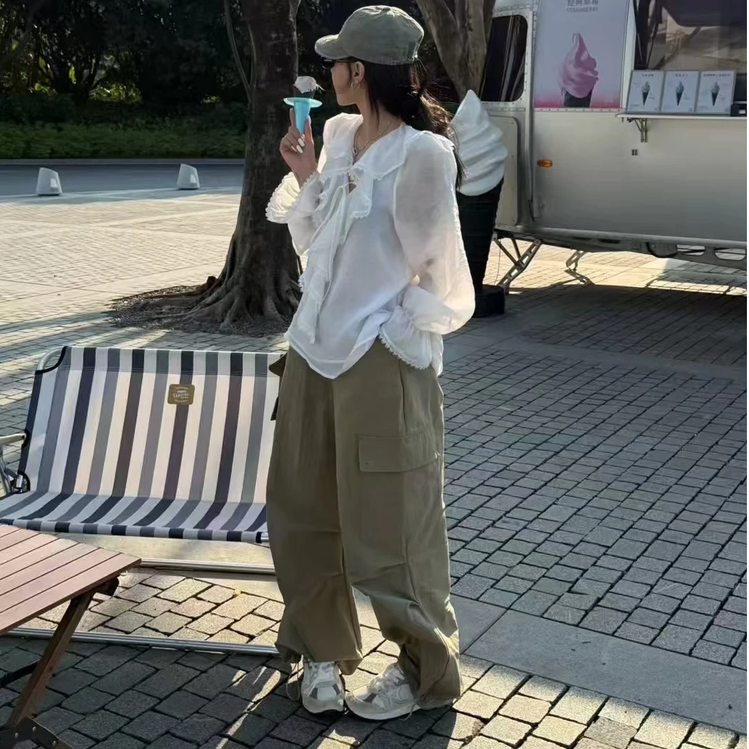 宠儿【2025春款财神韩版4色雪纺时尚百搭衬衣】