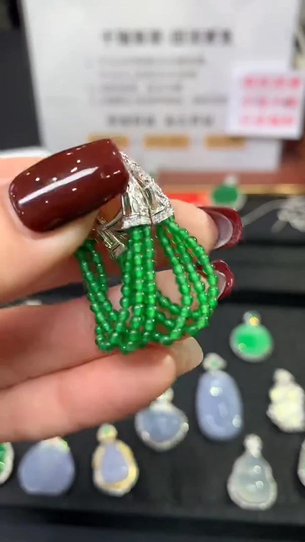 【闪购商品】翡翠耳饰18K金镶嵌耳饰回流不退不换|8800+0