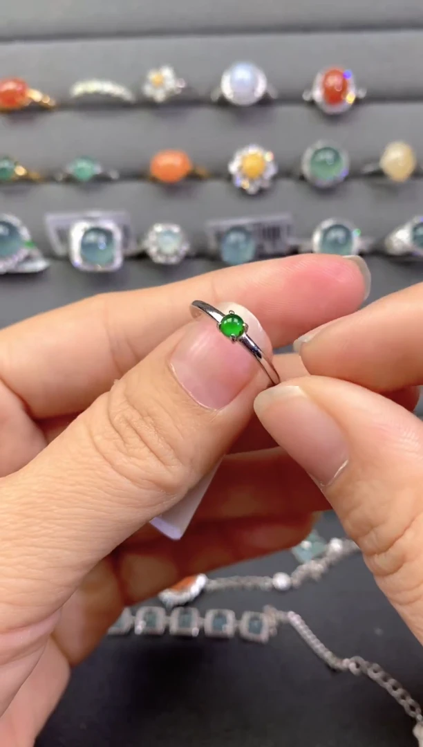 未镶嵌戒指翡翠天然A货翡翠