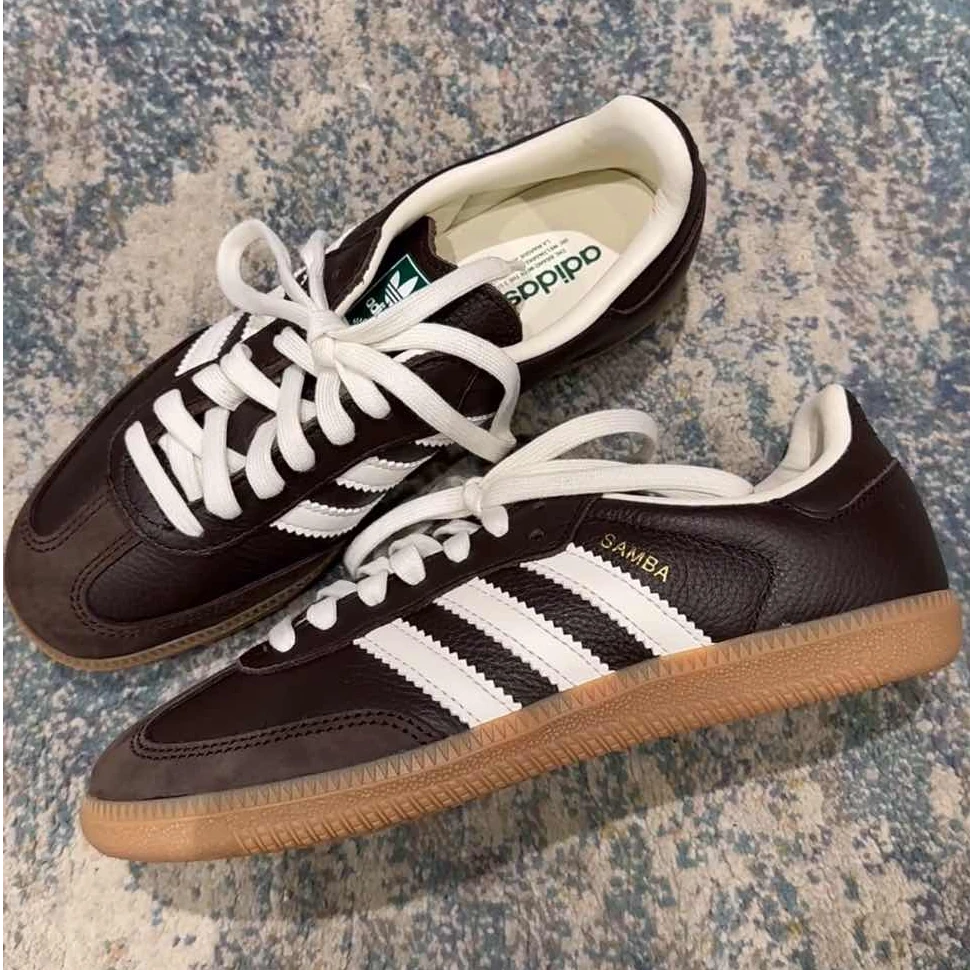 adidas 阿迪达斯SAMBA OG美拉德 流光风 棕色 运动休闲鞋JR0891