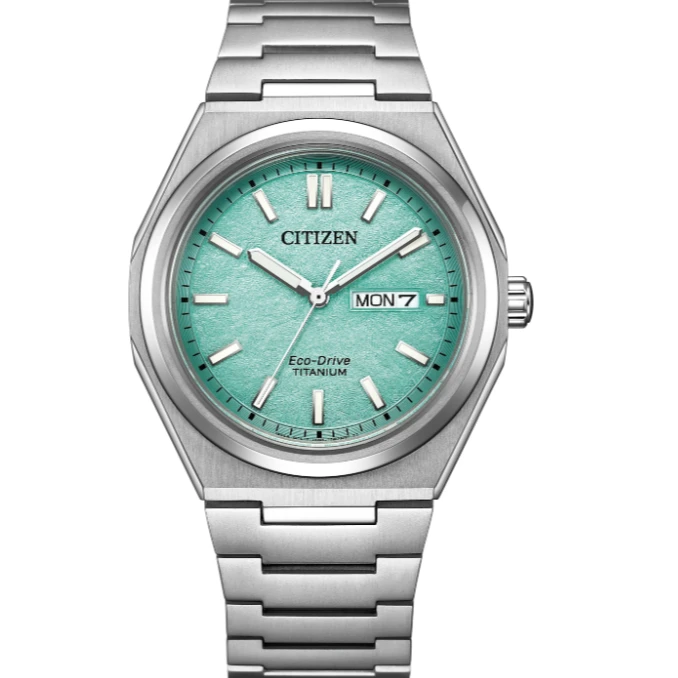 Citizen/西铁城AW0130-85m光动能舒博钛材质腕表蓝宝石夜光男表