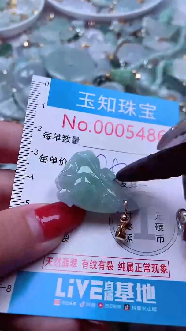 吊坠(不含链)未镶嵌翡翠5486