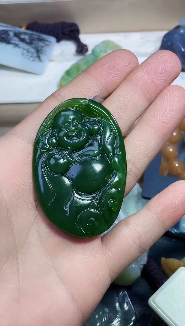 颈饰未镶嵌和田玉黑**a1