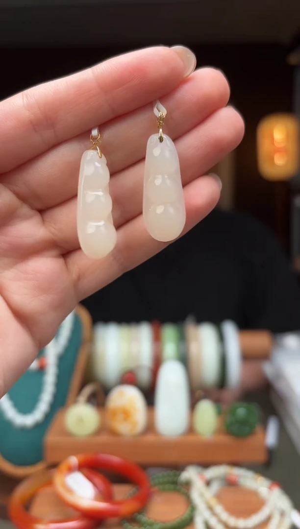 未镶嵌和田玉挂件ss15-福豆