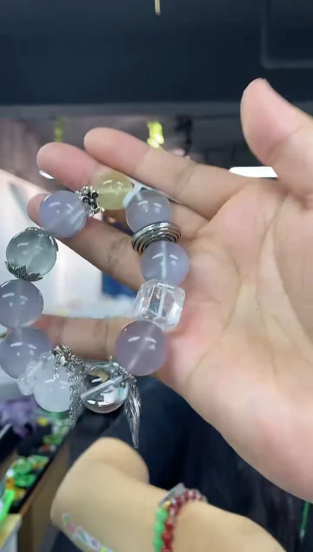 手串未镶嵌萤石多样性发其一颜色微差