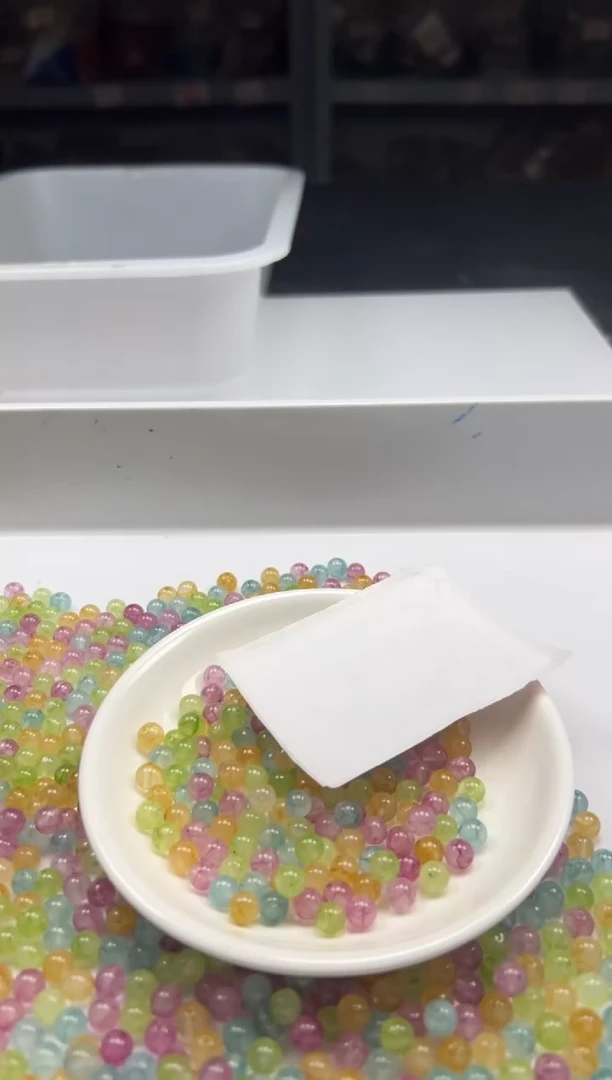 未镶嵌颈饰碧玺w2501彩虹碧玺6mm*50颗