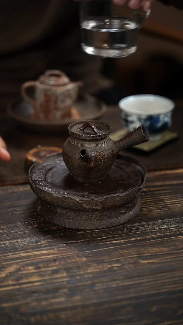 全手工制作 南蛮 侧把壶  110cc