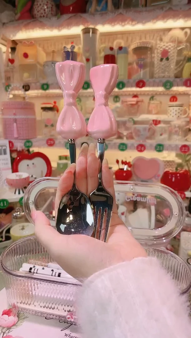 【闪购商品】摆件蝴蝶结叉勺品质好，发货快，放心拍