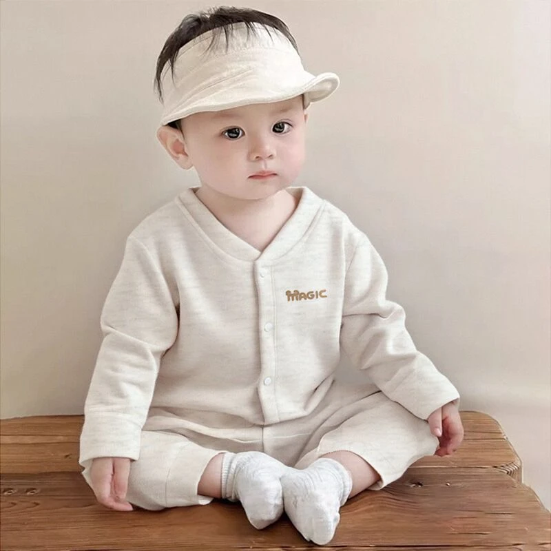 婴儿保暖内衣春秋款套装男女宝宝秋衣秋裤打底衣儿童家居服两件套