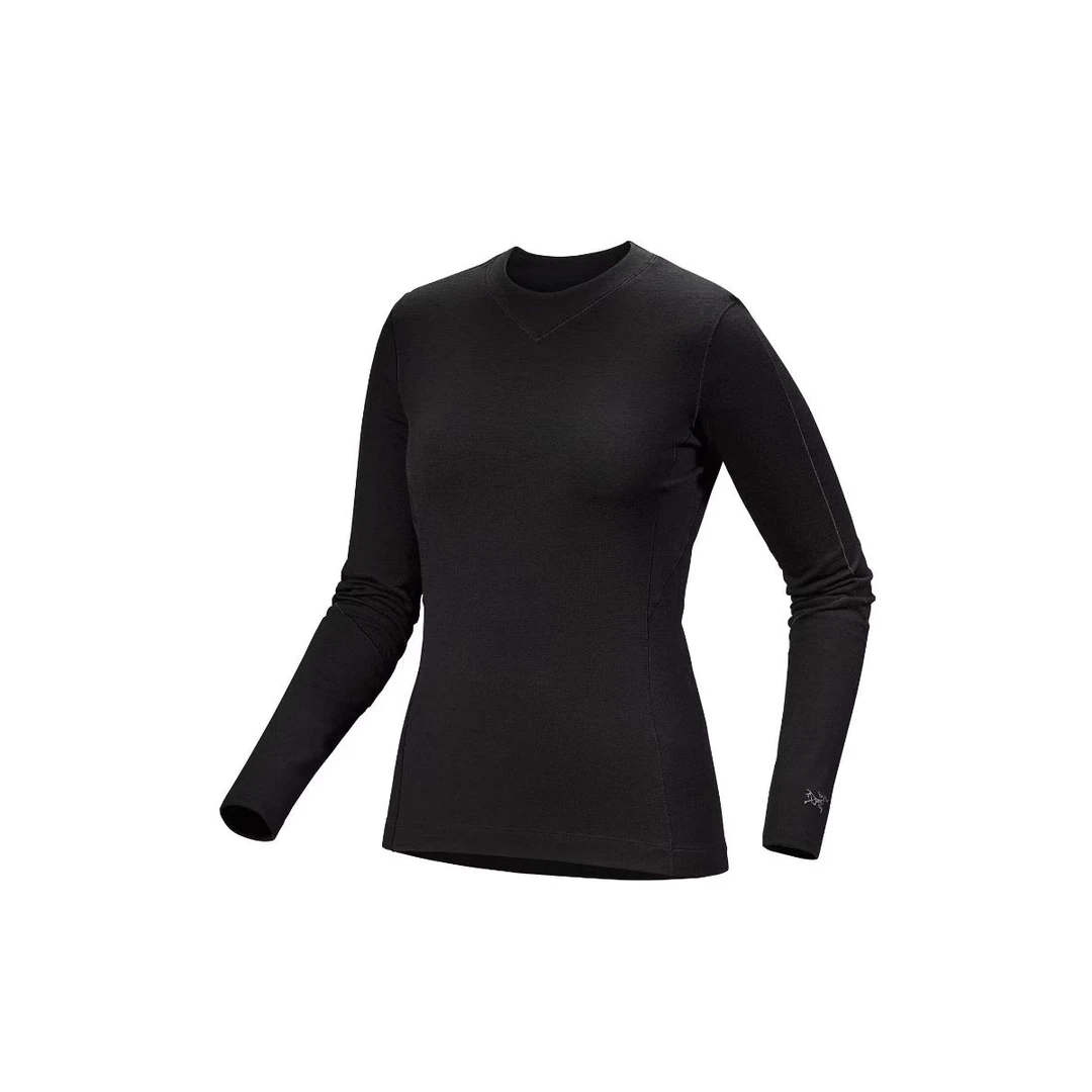 ARC'TERYX/始祖鸟RHO MERINO美丽奴羊毛 抗菌除臭保暖圆领衫 女士