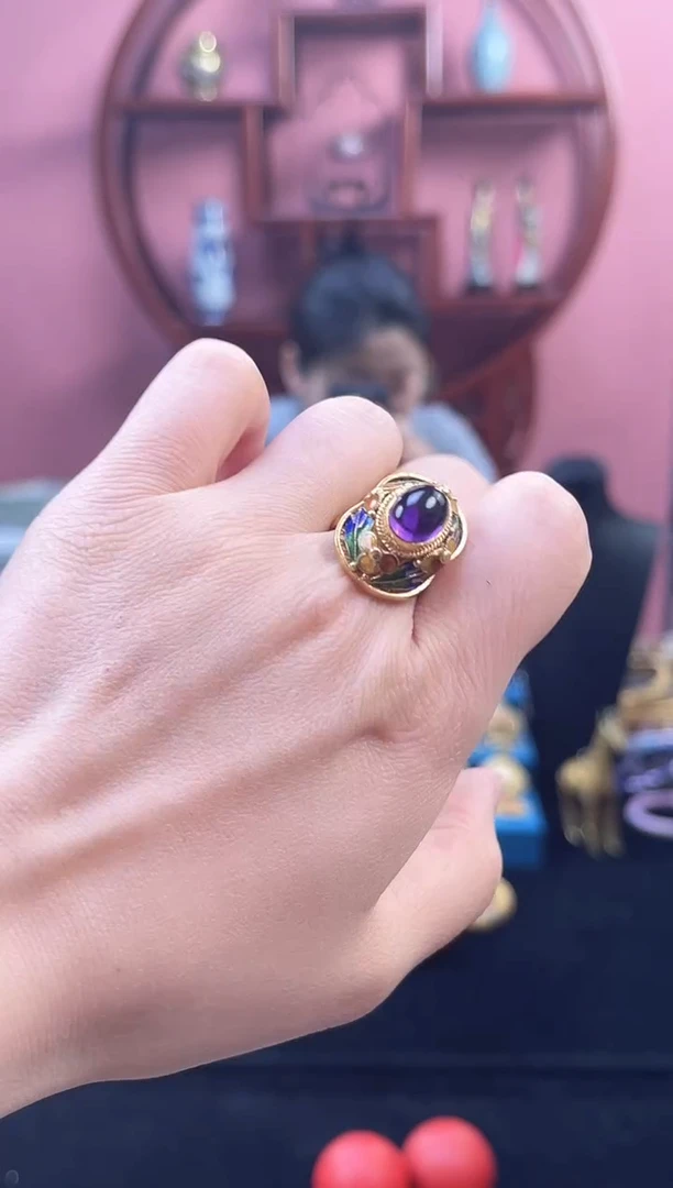 非遗 花丝镶嵌 开口戒