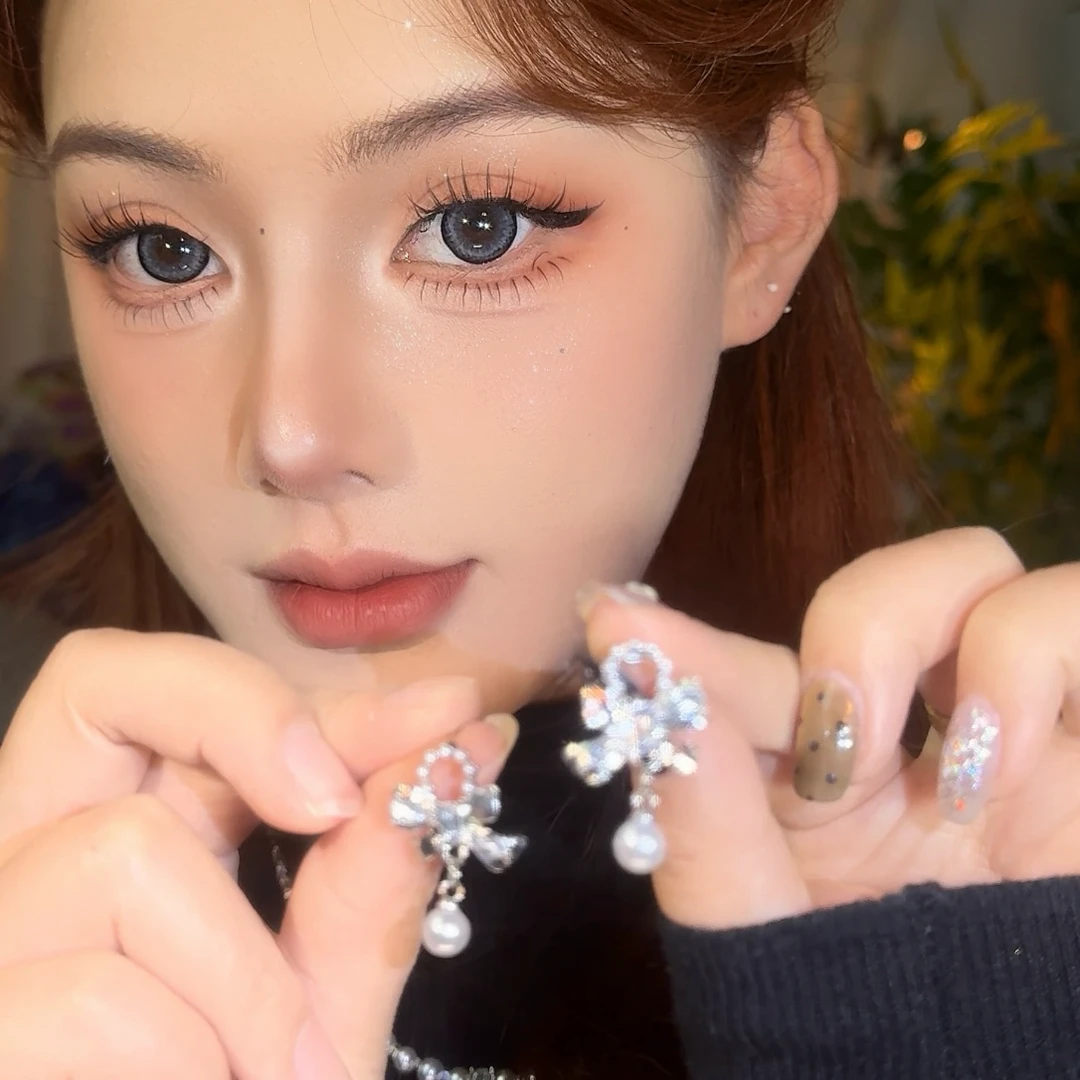 合金耳饰 韩系小众感流苏轻奢设计感蝴蝶结耳钉百搭长款耳坠耳饰