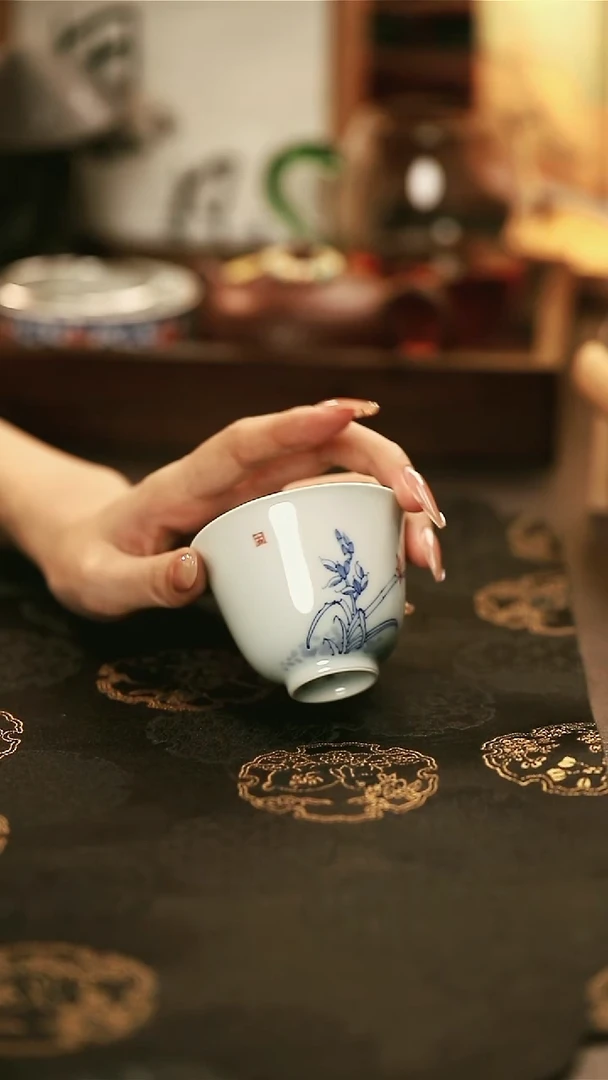 陶瓷手工手绘茶器-9